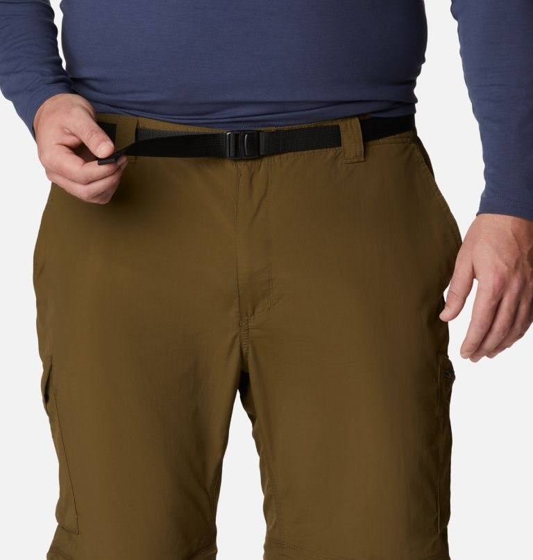 Men's Columbia Silver Ridge Convertible Pants Olive | Plus Size CA-X634A